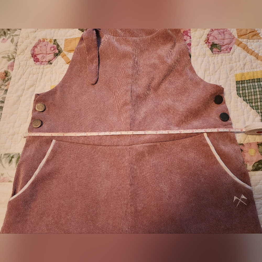 Camp collection pink corduroy overalls - Picture 6 of 7